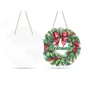 Aluminum Sublimation Door Hanger - Circle 10 Inch