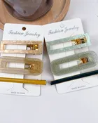3 pcs simple and cute hair clip