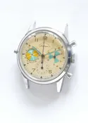 Abercrombie & Fitch Seafarer / Heuer 2443 Rare Solunar Chronograph Watch