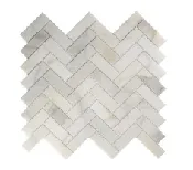 1 x 3 Herringbone Mosaic | Calacatta Gold