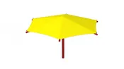 Modular Hexagon Shade Roof