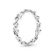 Pandora Knotted Hearts Band Ring size 6