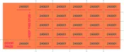 Chinese Auction Tickets – Orange – 500 Count