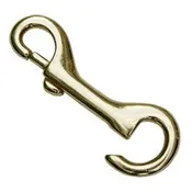 4" x 1" OPEN END SNAP, SOLID BRASS