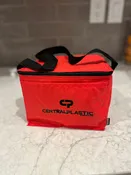 6 PACK LUNCH BOX - $15.00  CENTRAL PLASTIC PRODUCTS SOFT COOLER *RED*
