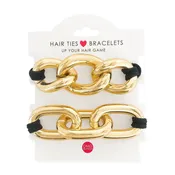 Chunky Gold Hair Tie Set