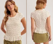Ditsy Floral Ruched Top