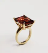 14kt Apricot Tourmaline Ring — Jackson Grey Jewelers