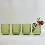 12oz. Embossed Drinking Glass