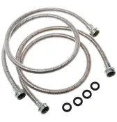GE 2 PK – Stainless Steel 4 ft Hoses – WX14X10005