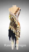 Black Leopard Print with Gold Bangles