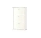 3 Drawer Shoe Cabinet, White