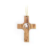 2D Christmas Cross Nativity Mary, Joseph and Jesus
