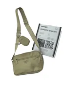 As Is Prada Nylon Messenger Bag