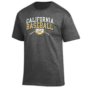 California Golden Bears Champion Baseball Mens T- Shirt - Charcoal