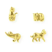 cast metal cat magnets