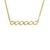 18kt Yellow Gold Synchronicity Bar 14kt Necklace
