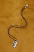 18K White Gold Bvlgari Parentesi Cord Pendant Necklace