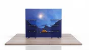 10′ Formulate Straight Wall + Freestanding Shelf Kiosk Combo
