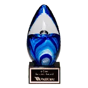Art Glass Egg – Engraved Glass Award