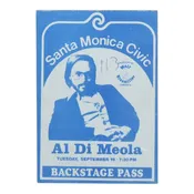 1970s Al Di Meola Backstage Pass