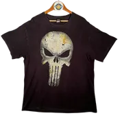 2012 Marvel Punisher Mad Engine Graphic Tee - Black