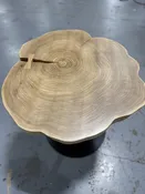 Elm cookie pedestal table. — Indy Urban Hardwood Company