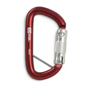 CMC Protech Aluminum Key-Lock Carabiners, Red with  Keeper