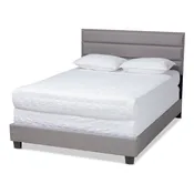 Baxton Studio Ansa Modern and Contemporary Upholstered Queen Size Bed