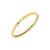18K Yellow Gold Symphony Pois Moi Oval Bangle