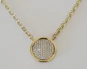 14kt Yellow Gold Diamond Necklace