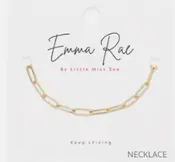 14K Charm Bar Necklace & Bracelet