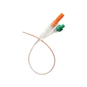 100% Silicone Foley Catheter, 8 Fr, 3 Cc, 2-Way