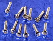 12 Generic Nickel Pickup Bezel Mounting Screws For Gretsch, #BZN12