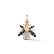 14K GOLD & GEMSTONE BEATRICE BEE CHARM