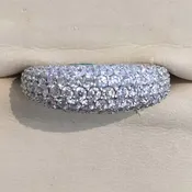 18kt WG Pave Diamond Ring