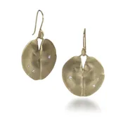 10k Medium Lily Pad Earrings