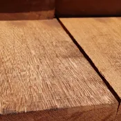 Brazilian Apitong, Angelim Pedra Kiln Dried Rough Board 2x8 Full Sawn +1/2" / -0"