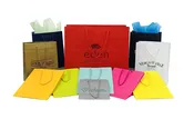 Gloss Laminated Paper Eurototes w/Rope Handles