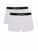 2 Pack Keyhole Bamboo Trunks In White