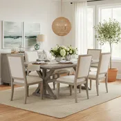 Bianca 7-Pc Dining Set Extendable (72"-90")