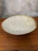13” Diameter Speckled Shallow Bowl