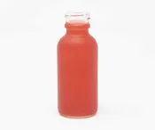 1 oz Matte Translucent Red Glass Bottles