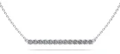 Modern Straight Line Diamond Pendant