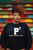 Pretty Private Paid Glitter Oversized Sweatshirt