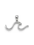 Sterling Silver Wave Charm