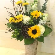 Birch & Sunflowers