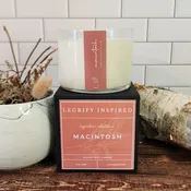 Macintosh Classic Glass 2 Wick Soy Candle