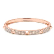 5-Row Diamond Pave Pyramid Stud Bangle