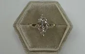 14k Yellow Gold Genuine Lab Grown 2.01 Carat Marquise Solitaire